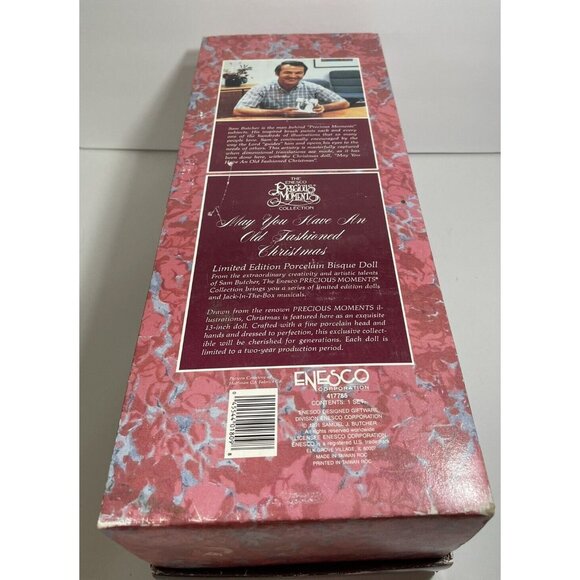 Precious Moments ENESCO Bisque Doll May You Have An Old Fashioned Christmas 91 - Picture 12 of 12